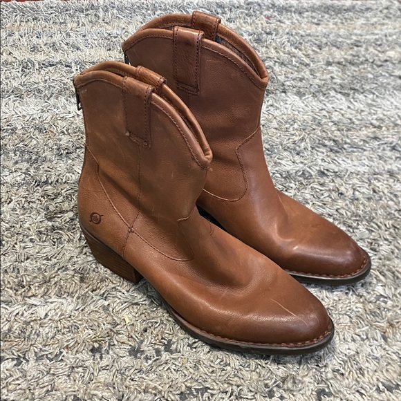 Nwob Born brown Leather western inspired comfort Boots sz 9 - Picture 12 of 12
